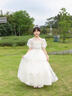 思妙星兒童禮服花童婚紗公主裙女童輕奢小眾小主持人走秀鋼琴演奏演出服 香檳色 140 曬單實(shí)拍圖