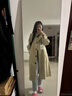 fano studios范洛Fano 經(jīng)典輪廓落肩肩章松弛感長(cháng)款風(fēng)衣外套女2025秋季新款 卡其色 現貨 S 曬單實(shí)拍圖