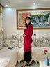 恒源祥披肩女外搭氣質(zhì)2025年新款外搭帶袖披風(fēng)婚禮胖媽媽喜婆婆斗篷外套 酒紅色純色偏厚春秋冬款 曬單實(shí)拍圖