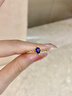IL&CO尤珂「深海魚(yú)棠」天然藍寶石戒指女18K黃金生日情人節禮物送老婆 18K金天然藍寶石0.5克拉 16號 曬單實(shí)拍圖