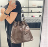 CHARLES&KEITH柔軟單肩流浪包水桶包雙肩包包女包女士生日禮物CK2-10151393 Dark Brown深棕色 L 曬單實(shí)拍圖