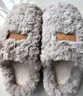 樸西朵朵絨棉拖鞋女士毛拖鞋秋冬保暖防滑厚底居家情侶 泰迪棕 42-43 曬單實(shí)拍圖