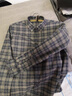 灰雪鵝高端秋冬季加絨保暖商務(wù)休閑格子純羊毛長(cháng)袖襯衫男士寬松抗皺襯衣 羅蒙100%羊毛黃格加絨 S 曬單實(shí)拍圖
