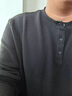 森馬（Semir）長(cháng)袖T恤男華夫格純色百搭打底衫冬季2025上衣亨利領(lǐng)109725101101 曬單實(shí)拍圖