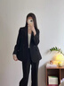 匆蒙時(shí)尚西裝領(lǐng)女士西裝外套免燙垂感商務(wù)正裝面試求職氣質(zhì)修身小西裝 曬單實(shí)拍圖