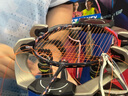 YONEX 尤尼克斯羽毛球拍全碳素比賽天斧AX77PRO橙色4U5空拍 曬單實(shí)拍圖
