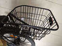 永久（FOREVER）自行車(chē)適用后車(chē)筐后座車(chē)籃快拆式鋁合金貨架書(shū)包架載物買(mǎi)菜上學(xué) 黑車(chē)筐【升級網(wǎng)罩款】 曬單實(shí)拍圖