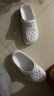 卡駱馳（crocs）經(jīng)典云朵Clog女沙灘洞洞鞋涼拖鞋206750 206750-100  38  曬單實(shí)拍圖
