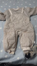 凡獵嬰兒衣服冬裝新生兒男女寶寶連體衣夾棉加絨保暖棉服外出哈衣冬季 杏色 80cm 曬單實(shí)拍圖