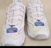 斯凱奇（Skechers）女鞋秋季厚底老爹鞋百搭熊貓鞋軟底舒適外穿休閑運(yùn)動(dòng)鞋11959 曬單實(shí)拍圖