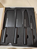 OOU廚房全套德國鋼材家用廚具切菜刀剪刀水果刀具套裝黑刃四代7件套 黑色【抗菌+防銹】德國鋼材 7件 曬單實(shí)拍圖