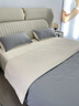 LAVIE HOME羅萊出品200支長(cháng)絨棉床上四件套純棉全棉床單被套床笠被罩定制 蘭町 峰白紳灰 床單款 1.5m四件套 曬單實(shí)拍圖