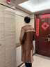 WONST狗皮大衣羊毛皮毛一體大衣冬士新皮草外套澳洲美利奴羊剪絨羊毛中 焦糖色 XL 曬單實(shí)拍圖