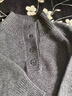 優(yōu)衣時(shí)尚加厚四扣長(cháng)裙顯瘦保暖毛衣連衣裙氣質(zhì)高領(lǐng)寬松大碼女裝 灰 均碼 曬單實(shí)拍圖