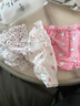 葆氏嬰兒內褲純棉面包褲幼兒女童男女寶寶全棉短褲尿布訓練褲鍛煉如廁 冰激凌碎花 4條 90 曬單實(shí)拍圖