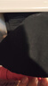 松山棉店自由穿小暖羊打底褲女士可外穿含羊毛高腰保暖褲凈色-黑色M 曬單實(shí)拍圖