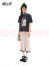 DZZIT【Little lulu聯(lián)名系列】地素短袖T恤2025秋寬松上衣女3J3B3031F 淺卡其色 S 曬單實(shí)拍圖