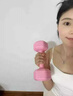颯望德國品牌啞鈴女士健身家用器材瑜伽壺鈴杠鈴兒童青少年包膠小啞鈴 丁香紫1kg*2【力氣小的青年/老人使用】 標準 曬單實(shí)拍圖