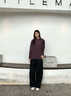 LAZY DAY TREND戶(hù)外拼色半拉鏈吸濕速干運動(dòng)長(cháng)袖T恤男防曬涼感抗菌短袖 勃艮第紅 L 曬單實(shí)拍圖