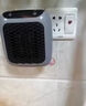 暖風(fēng)機2025最新款取暖器大面積50平方全屋速熱浴室小型桌面取暖器 淺灰色遙控器控制400w一個(gè)裝 曬單實(shí)拍圖