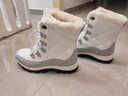 skingcond哈爾濱雪地靴女冬防滑棉鞋厚底加絨加厚保暖東北棉靴抗寒雪地鞋女 7017米色 【建議拍大一碼】 36 曬單實(shí)拍圖