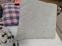 京東京造棉花糖抱枕 超柔棉棉絨沙發(fā)床頭客廳辦公室腰靠枕墊 灰色45x45cm 曬單實(shí)拍圖