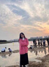 南叮雅格孕婦裝秋冬季套裝寬松加厚開衫糖果色毛衣外套+闊腿褲減齡兩件套 單件 粉色外套 2XL 曬單實拍圖