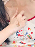 央創(chuàng)時尚中國黃金錦鯉項鏈女款平安扣玉吊墜女士生日禮物女生女友老婆S925 曬單實(shí)拍圖