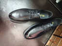 老人頭皮鞋男商務(wù)休閑男士皮鞋真皮軟底正裝男鞋英倫風(fēng)純牛皮系帶鞋子男 QL3A97372-1黑色 40 曬單實(shí)拍圖