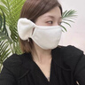 京悠雨德國品牌騎行防風(fēng)加絨耳罩女冬季保暖口罩防寒耳套護耳朵神器二合 蓄熱驅寒護耳防凍【簡(jiǎn)約白】單只裝 曬單實(shí)拍圖