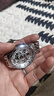 冠琴（GUANQIN）手表男士機械表雕花系列全自動(dòng)鏤空夜光防水商務(wù)瑞士品質(zhì)國潮腕表 鋼帶銀色白面 曬單實(shí)拍圖