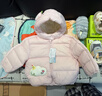 巴拉巴拉童裝兒童羽絨服寶寶男女童2025冬裝新款嬰兒外套保暖上衣泡芙羽絨 粉色小蘋(píng)果60356-白鴨絨 100 （充絨量81g 適合2-3歲） 曬單實(shí)拍圖
