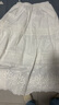 束皙SUSHE 羅馬假日高腰刺繡碎花A字半身裙白色長裙女2025春夏季 戀語白 M 曬單實拍圖