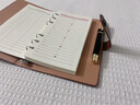 嘉然恒 筆記本本子A6新款搭扣商務(wù)可拆卸活頁(yè)記事本工作辦公會(huì )議記錄本簡(jiǎn)約創(chuàng  )意皮面手賬本定制logo 棕色 曬單實(shí)拍圖