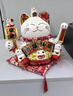 智匯招財(cái)貓開業(yè)大擺件自動(dòng)招手電動(dòng)搖手大號(hào)陶瓷新店開業(yè)大吉喬遷禮物 【生意興隆】31*23*29當(dāng)次日到 【禮盒+坐墊+圍脖】電池插電兩用 曬單實(shí)拍圖