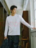 森馬（Semir）王安宇同款|長(cháng)袖T恤男純棉打底衫純色情侶冬上衣寬松109725101201 曬單實(shí)拍圖