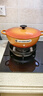 酷彩（Le Creuset）法國進(jìn)口琺瑯鑄鐵鍋炒鍋煎炸燉煮鍋電磁爐燃氣通用深燒鍋26cm桔色 曬單實(shí)拍圖