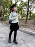 艾卡諾 I.KARNOW女童褲裙假兩件秋冬款兒童褲子外穿加絨打底褲冬季大童絲絨短裙褲 2166黑色【春秋款】 160 曬單實拍圖