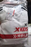 特步（XTEP）兒童童裝復古學(xué)院風(fēng)密熱絨撞色織帶針織保暖套裝 珍珠白 140cm 曬單實(shí)拍圖