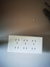 德力西（DELIXI）118型開(kāi)關(guān)插座面板 CD696超薄美學(xué)大板 十五孔插座白色 曬單實(shí)拍圖