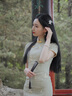 大絨鵝質(zhì)耳環(huán)女2024年新款設(shè)計(jì)感輕奢禮物復(fù)古短款郁金香綠耳墜 郁金香綠色 曬單實(shí)拍圖