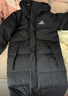 adidas 拒水暖「芯」科技長(cháng)款保暖鴨絨連帽羽絨服男女阿迪達斯 黑色   M 曬單實(shí)拍圖