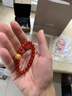 京東京造足金聚寶盆鉆石手繩 黃金聚寶盆紅瑪瑙手串生日禮物送女友0.85g 曬單實(shí)拍圖
