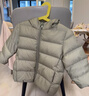 優(yōu)衣庫嬰幼兒寶寶PUFFTECH空氣棉服可機洗拉鏈連帽外套478427 56 橄欖色 80 曬單實(shí)拍圖