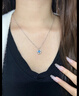 S999純銀項鏈跳動(dòng)的心足銀鎖骨鏈吊墜銀飾情人節女友閨蜜生日禮物 S999純銀項鏈-白金色-精美禮盒包裝 曬單實(shí)拍圖