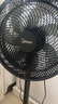 美的（Midea）電風(fēng)扇家用7葉落地扇搖頭電風(fēng)扇循臥室宿舍輕音風(fēng)扇臺(tái)式桌面小型風(fēng)扇臺(tái)地兩用升級(jí)款 黑色丨7葉臺(tái)地兩用 曬單實(shí)拍圖