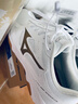 美津濃（MIZUNO）CYCLONE SPEED CN排球鞋綜合室內外訓練鞋男女款羽毛球鞋乒乓球鞋 白金 【顏值與實(shí)力并存】 現貨 40.5 =260mm 曬單實(shí)拍圖