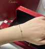 卡地亞（Cartier）女士手鏈18K玫瑰金鑲鉆送女友【節日送禮】 18K黃金B6045617 16.5+2cm 曬單實(shí)拍圖