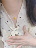 中國黃金（CHINA GOLD）黃金項鏈女士足金愛(ài)心百合花吊墜純金國慶中秋節禮物送女友老婆 足金愛(ài)心百合花吊墜約0.7g*配銀鏈 曬單實(shí)拍圖