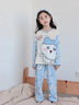 女童睡衣純棉薄款長(cháng)袖春秋2025年新款卡皮巴拉母女兒童空調家居服 純棉套裝Q8847-卡皮巴拉/男女款 100 童8碼建議身高93-103cm 曬單實(shí)拍圖